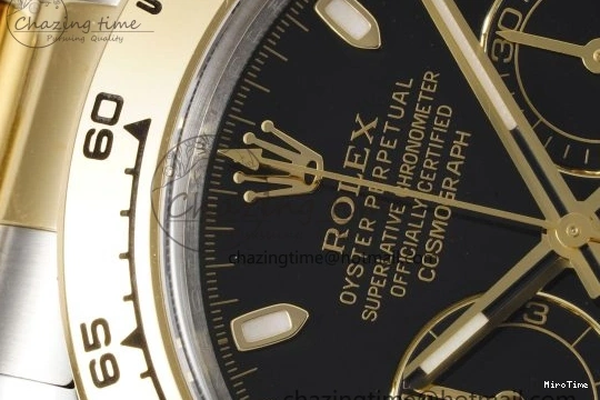 MiroTime 0502 Daytona 116503 Clean 1:1 Best Edition Black Dial on SS YG Bracelet SA4130 V SmartChoice 2084